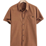 Casual Korte Mouw Katoenen Shirt