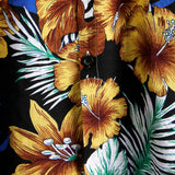 Korte Mouwen Bloemenpatroon Shirt voor Mannen