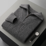 Sweter met rits Taranto Merino Wol