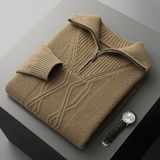 Sweter met rits Taranto Merino Wol
