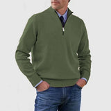 Elegante herentrui met halve rits