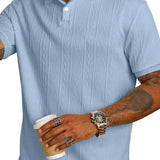 Gianni - casual polo met knopen aan de zijkant