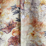 Korte Mouwen Katoenen Resort Overhemd met Botanische Aquarelprint voor Mannen