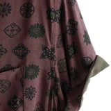 Klassieke Retro Korte Mouwen Katoenen Hemd met Geometrisch Patroon voor Mannen