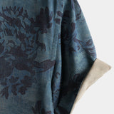 Boho Vintage Overhemd met Korte Mouwen van Katoen met Bloemenpatroon voor Mannen