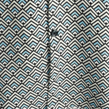 Heren Katoenen Casual Vintage Geometrische Overhemd met Knopen voor de Zomer Retro Korte Mouw