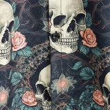 Katoenen Zomer T-shirt met Korte Mouwen voor Mannen met Punk Rock Skulls