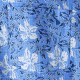 Katoenen Shirt met Tropisch Bloemenpatroon voor Mannen met Korte Mouwen