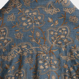 Mannelijk Katoenen Overhemd met Vintage Retro Paisley Bloemenpatroon uit de Jaren '70 met Knopen en Korte Mouwen voor het Strand