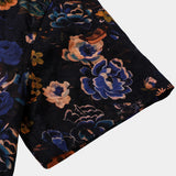 Korte Mouwen Katoenen Boho Shirt met Bloemenpatroon voor Mannen