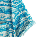 Retro herenoverhemd met korte mouwen “Jantar” – blauw
