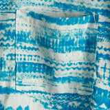 Retro herenoverhemd met korte mouwen “Jantar” – blauw