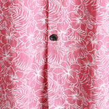 Hawaiiaanse Korte Mouwen Overhemd voor Mannen met Roze Knopen