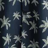 Hawaiiaanse Overhemd met Korte Mouwen van Katoen met Palmprint voor Mannen