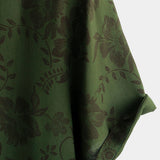 Heren Vintage Hawaiian Shirt met Korte Mouwen, Groene Bloemen voor Vakantie op het Strand
