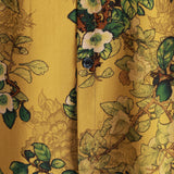 Heren Vintage Casual Katoenen Overhemd met Bloemen en Korte Mouwen