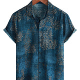 Heren Katoenen Korte Mouwen Shirt voor de Zomer