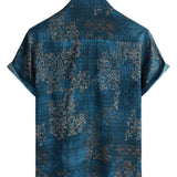 Heren Katoenen Korte Mouwen Shirt voor de Zomer