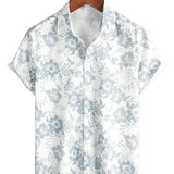 Zomeroverhemd in Hawaiiaanse stijl met vintage bloemenprint voor mannen