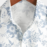 Zomeroverhemd in Hawaiiaanse stijl met vintage bloemenprint voor mannen