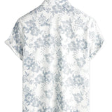 Zomeroverhemd in Hawaiiaanse stijl met vintage bloemenprint voor mannen