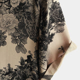 Zomerse Hawaiiaanse shirt van vintage katoen met bloemenpatroon voor mannen, korte mouwen