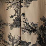 Zomerse Hawaiiaanse shirt van vintage katoen met bloemenpatroon voor mannen, korte mouwen
