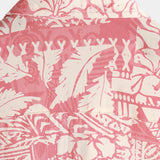 Korte Mouwen Katoenen Hawaii Shirt met Bloemenpatroon Roze voor Mannen
