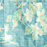 Katoenen overhemd met korte mouwen met vintage Hawaiiaans bloemenpatroon voor mannen