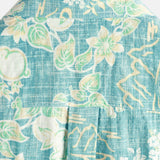 Katoenen overhemd met korte mouwen met vintage Hawaiiaans bloemenpatroon voor mannen