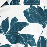 Zomerse Casual Katoenen Bloemenoverhemd voor Mannen, met Knopen en Korte Mouwen, Perfect voor Vakantie op het Strand