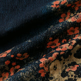 Casual Overhemd met Korte Mouwen van Katoen met Abstracte Bloemenprint in Marineblauwe Kleur voor Mannen