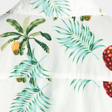 Hawaiiaanse Katoenen Strandshirt met Ananas voor Mannen, Korte Mouwen en Knopen