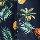 Hawaiiaans Shirt met Korte Mouwen van Katoen met Ananaspatroon voor Mannen