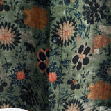 Heren Korte Mouw Katoenen Overhemd in Vintage Stijl met Bloemenpatroon