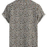 Korte Mouwen Leeuwenkop Shirt voor Mannen