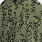 Korte Mouwen Katoenen Overhemd met Knopen in Vintage Stijl met Bloemenpatroon voor Mannen