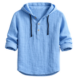 Hoodie van Linnen Stof