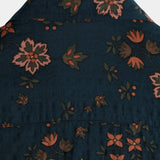 Korte Mouwen Katoenen Overhemd met Knopen voor Mannen, Bloemenprint, Marineblauw voor de Zomer