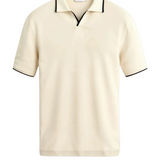 Polo op maat van piqué met contrasterende details