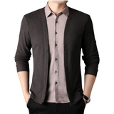 2-in-1 overhemd en cardigan