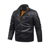Retro Fleece Leren Voering Jas