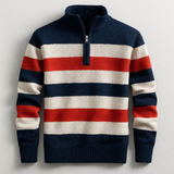 Gebreide herenpullover met rits