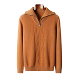 Sweter met rits Taranto Merino Wol