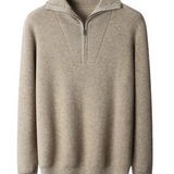 Portofino Kasjmier Sweater met Halve Rits