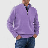 Elegante herentrui met halve rits