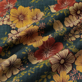 Korte mouwen shirt van ademend katoen met vintage botanische print voor mannen