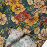 Korte mouwen shirt van ademend katoen met vintage botanische print voor mannen