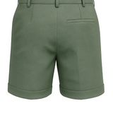 Heren shorts met plooien en zakken – groen en veelzijdig