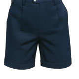 Heren shorts met plooien en zakken – Marineblauw en veelzijdig